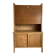 1950s oak secretary with sliding doors
