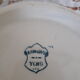Soupière antique en faïence de Longwy , modèle Ycho  , terre de fer