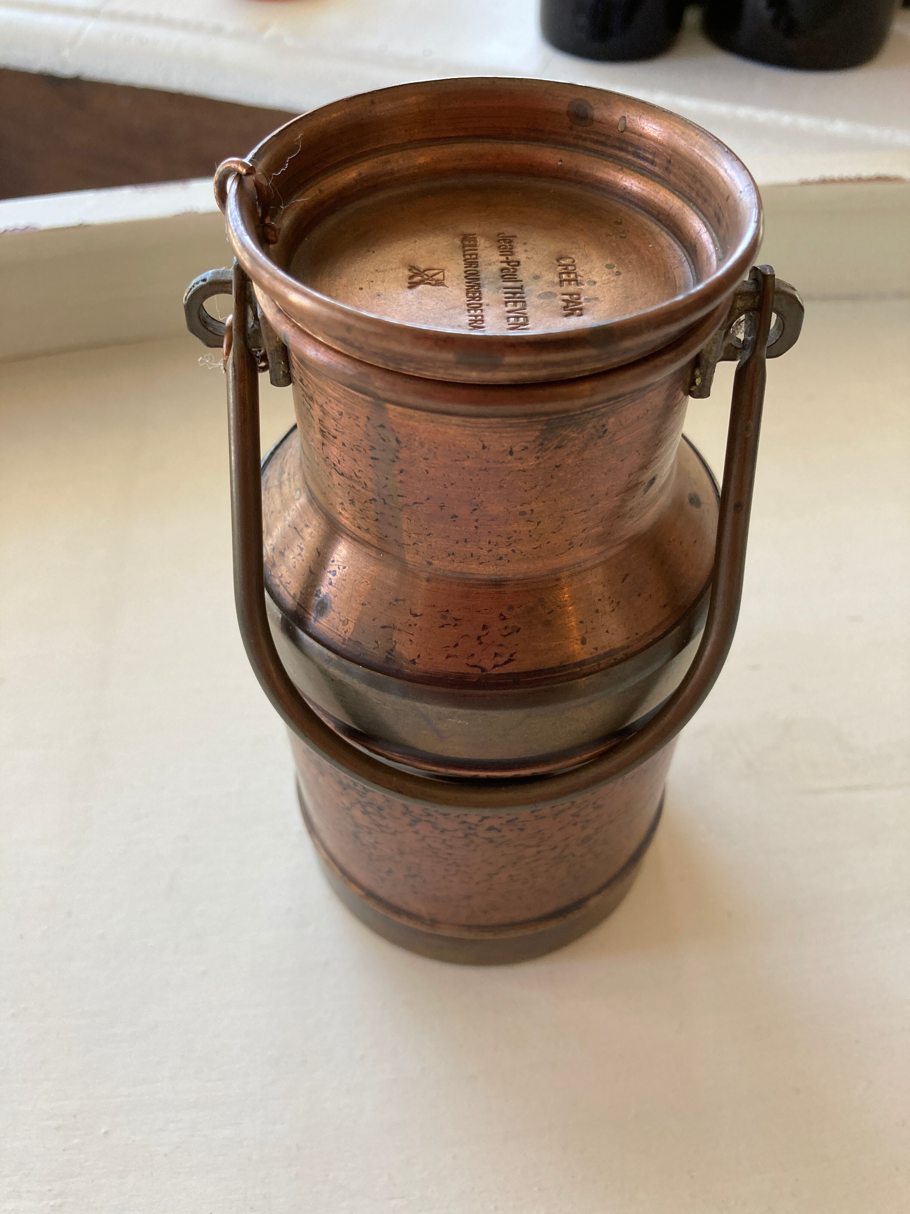 Copper milk pot