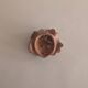 Vintage terracotta wall mask - flowery child's face