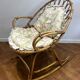 Vintage rattan rocking chair