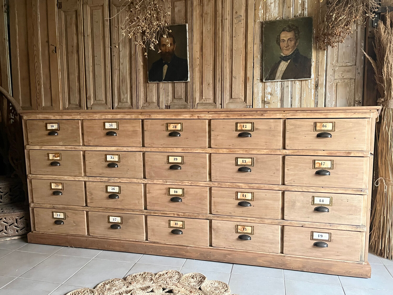 Old workshop drawer unit