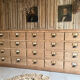 Old workshop drawer unit