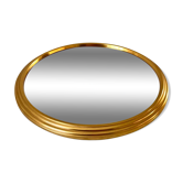 Gilded mirror tray 50s