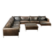 GIGANTESQUE CANAPÉ MODULABLE CUIR 12 PLACES.