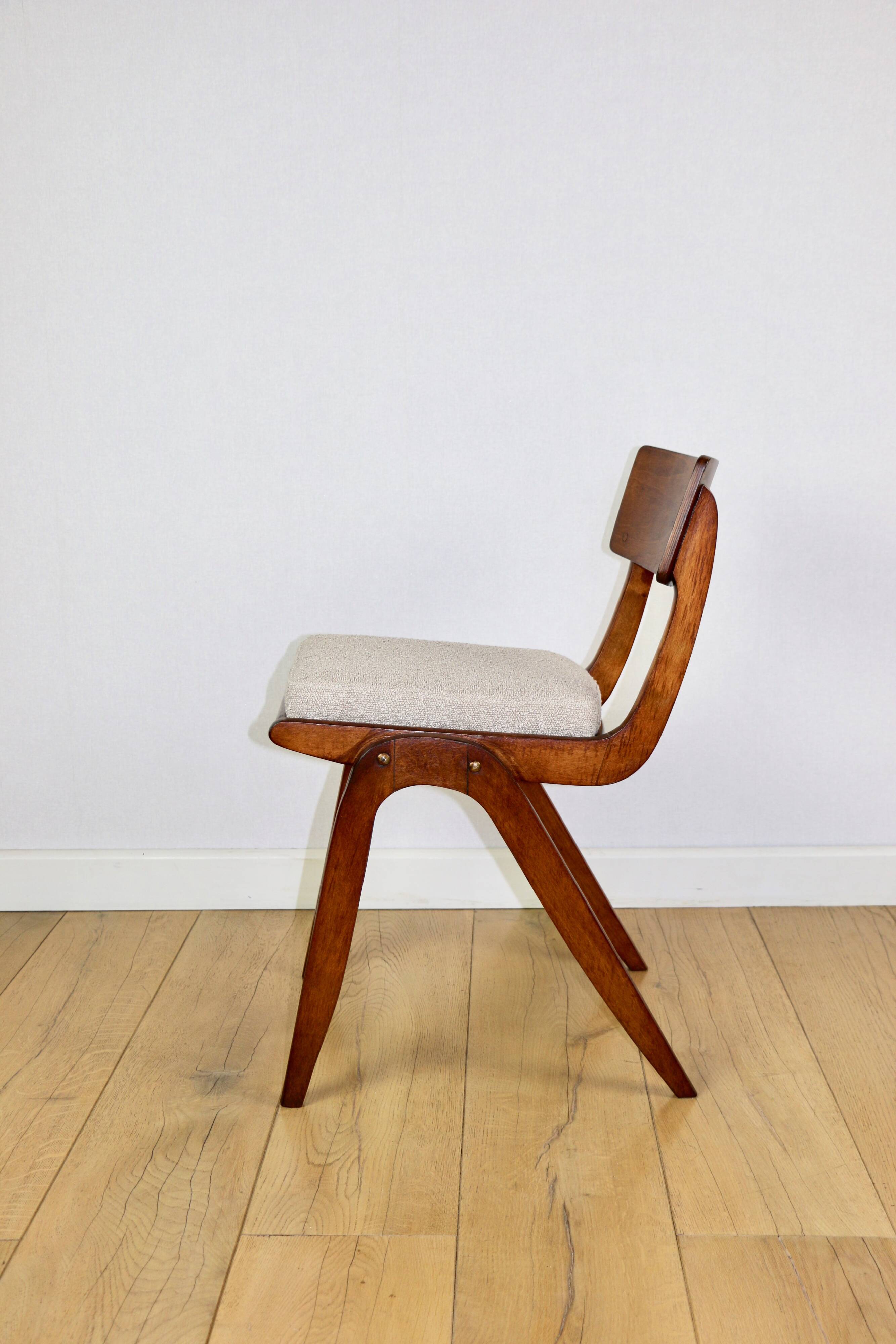 Skoczek Jumper chair beige boucle from the 70s