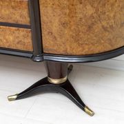 Paolo Buffa Mid-Century Modern Italian Mahogany and Walnut Bar Cabinet, 50