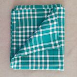Vintage gingham tablecloth 250 x 150