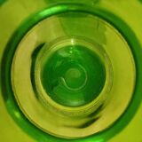 Green retro glass candy box