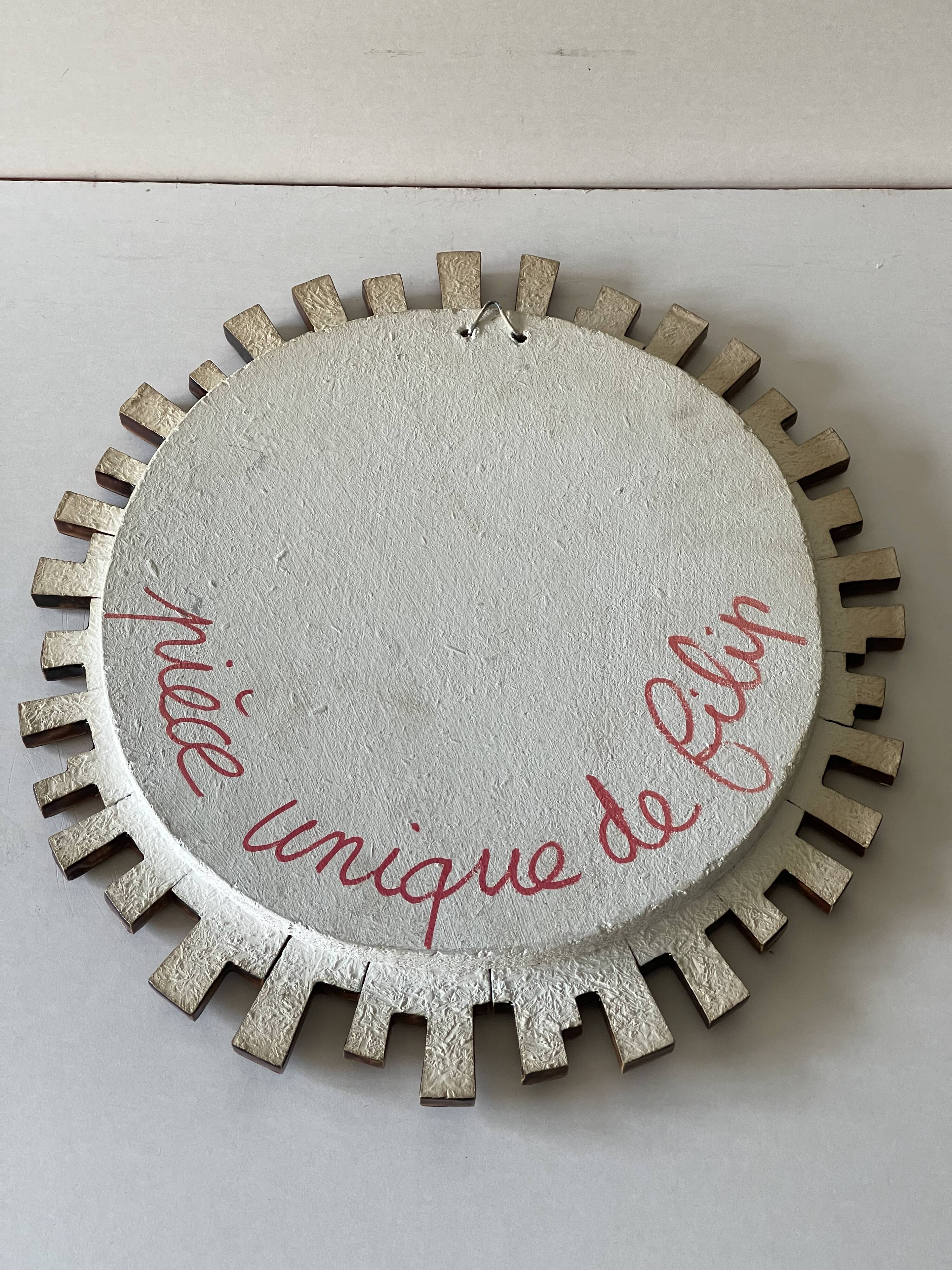 Vintage ceramic mirror