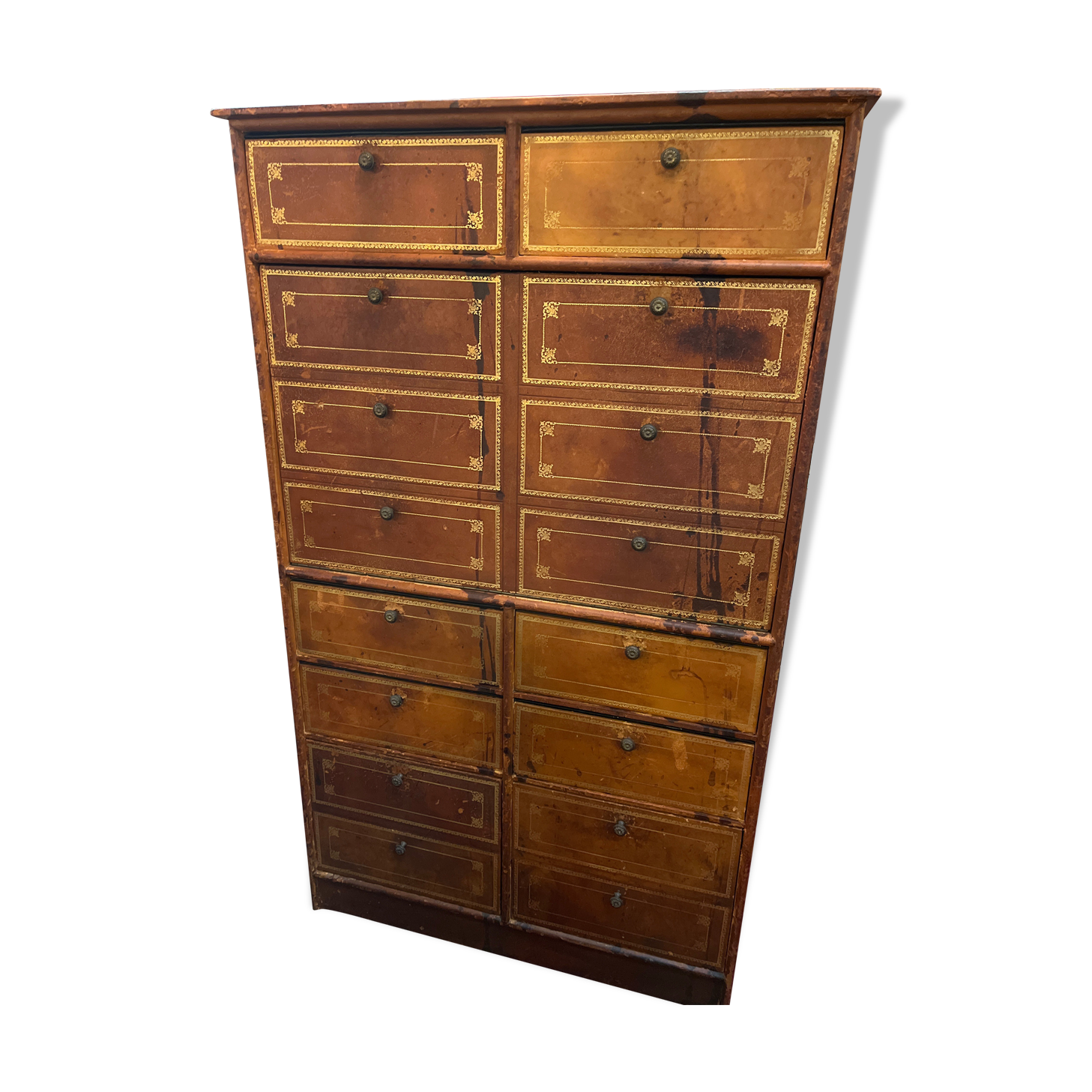 Secretary cardboard notary leather 20 th