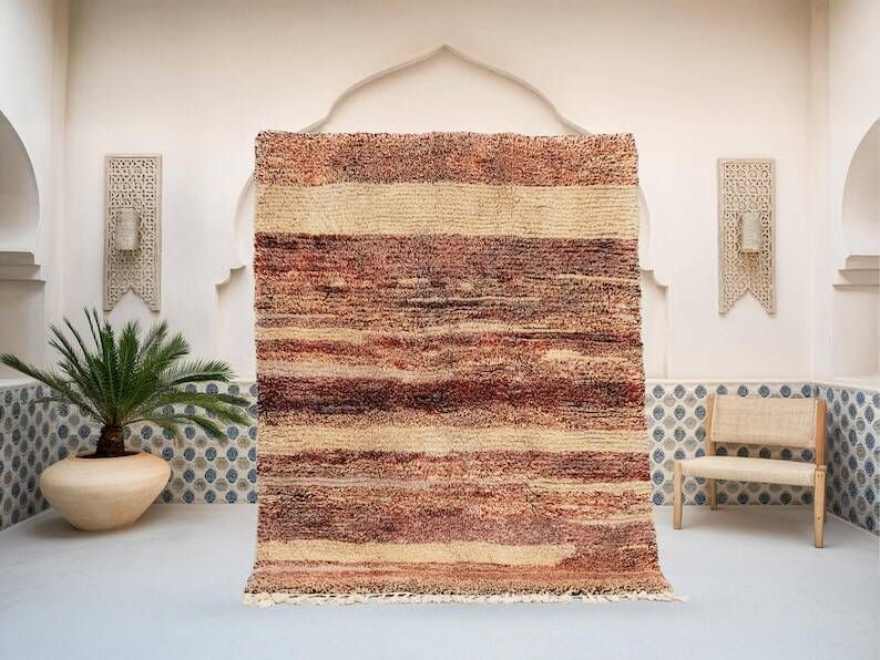 Handmade Beni Ourain wool rug, 150/250 cm