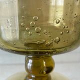 Glass - biot bowl in blown and bubbled glass