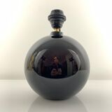 Black opaline ball lamp foot