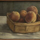 Pêches et abricots nature morte hst par claude volkenstein