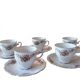5 floral porcelain cups Bavaria, vintage