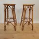 Bar et tabourets en rotin des années 50/60