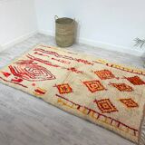 Handmade wool berber rug 250 x 147 cm