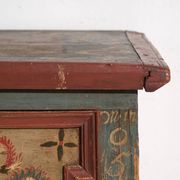 Antique wedding chest painted in pine – Austro-Hungarian Empire, Year 1775