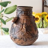 Huge XXL Aztec vase from Jasba 1960