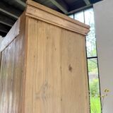 Glass cabinet or display case in pine 1950