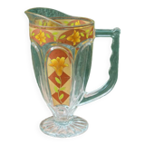 Pichet à limonade en verre, art déco