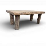 Vintage coffee table in sturdy wood / coffee table