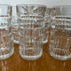 Transparent vintage whisky glasses