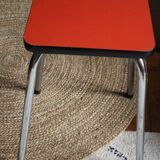 Vintage red formica stool