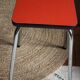 Vintage red formica stool