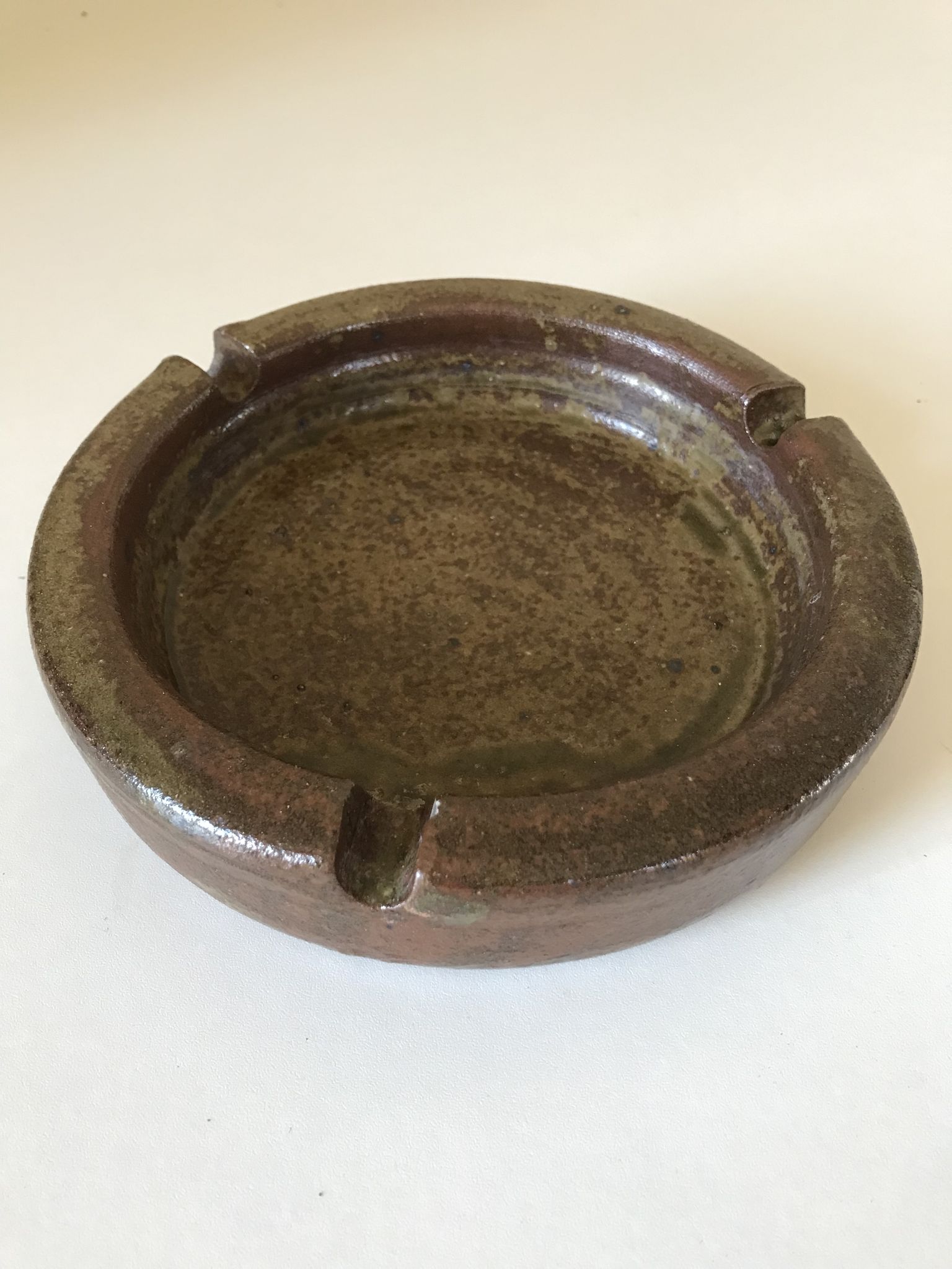 Ashtray in vintage stoneware 60s