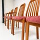 Set of 6 Danish wooden chairs by Dyrlund, 1960s