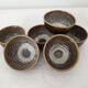 Set of 6 ramekins Bowls / cups in glazed ceramic Signed Alésia