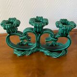 Vallauris 1950 barbotine candlesticks