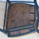Napoleon III chair in blackened wood and golden fillets 19th.
