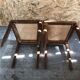 Pair old chair style louis xvi wood + seat & back cannée vintage