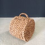 French Mediterranean Low Rope Stool by Audoux Minet, 1940s