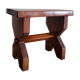 Tabouret brutaliste en bois