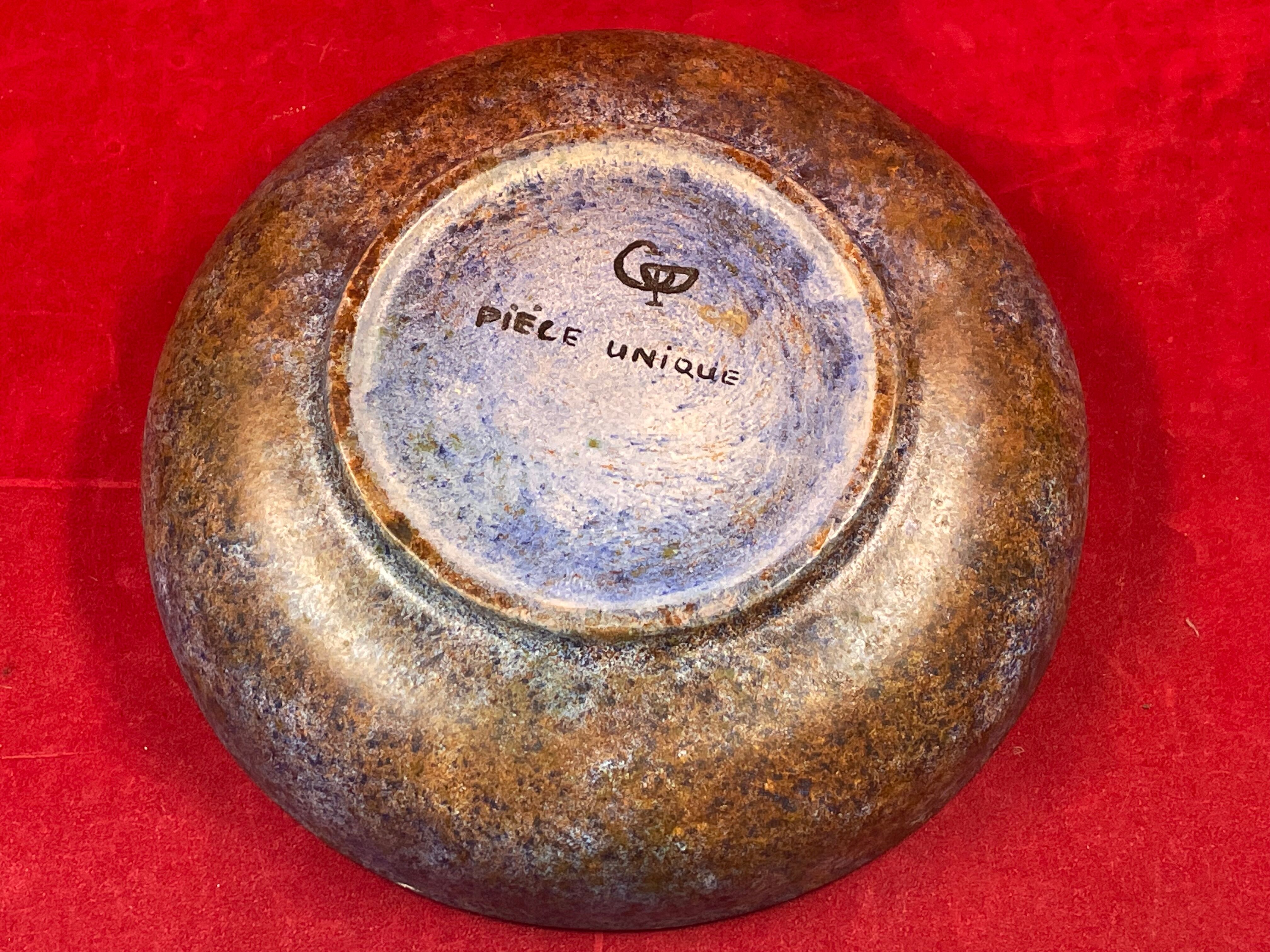 Plat creux décor celtique contemporain