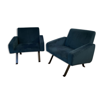 Pair of 740 armchairs by Joseph André Motte for Steiner