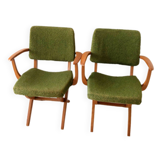 Paire de fauteuils des années 60