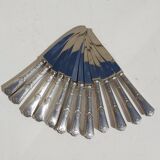 Set de 24 coûteaux SFAM métal argenté lames inox