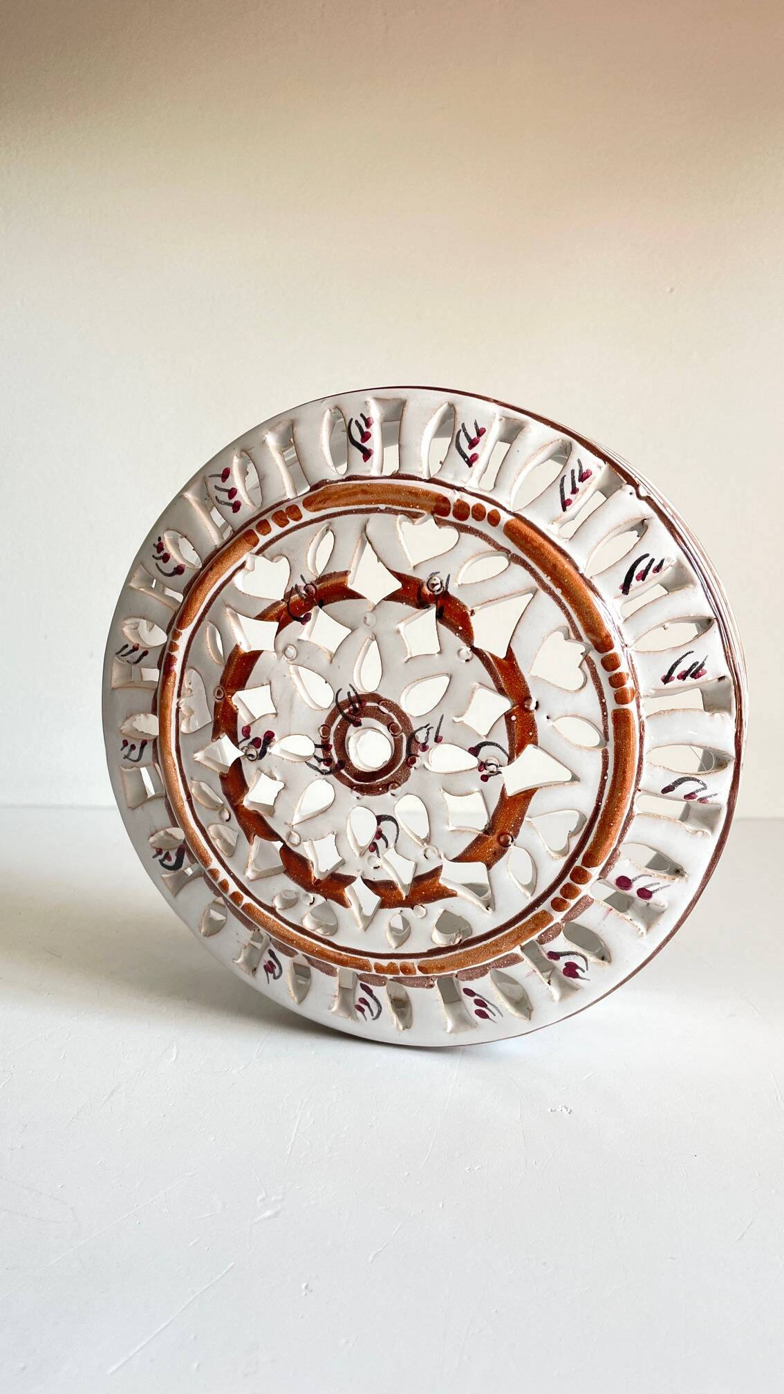 Handcrafted ceramic wall light