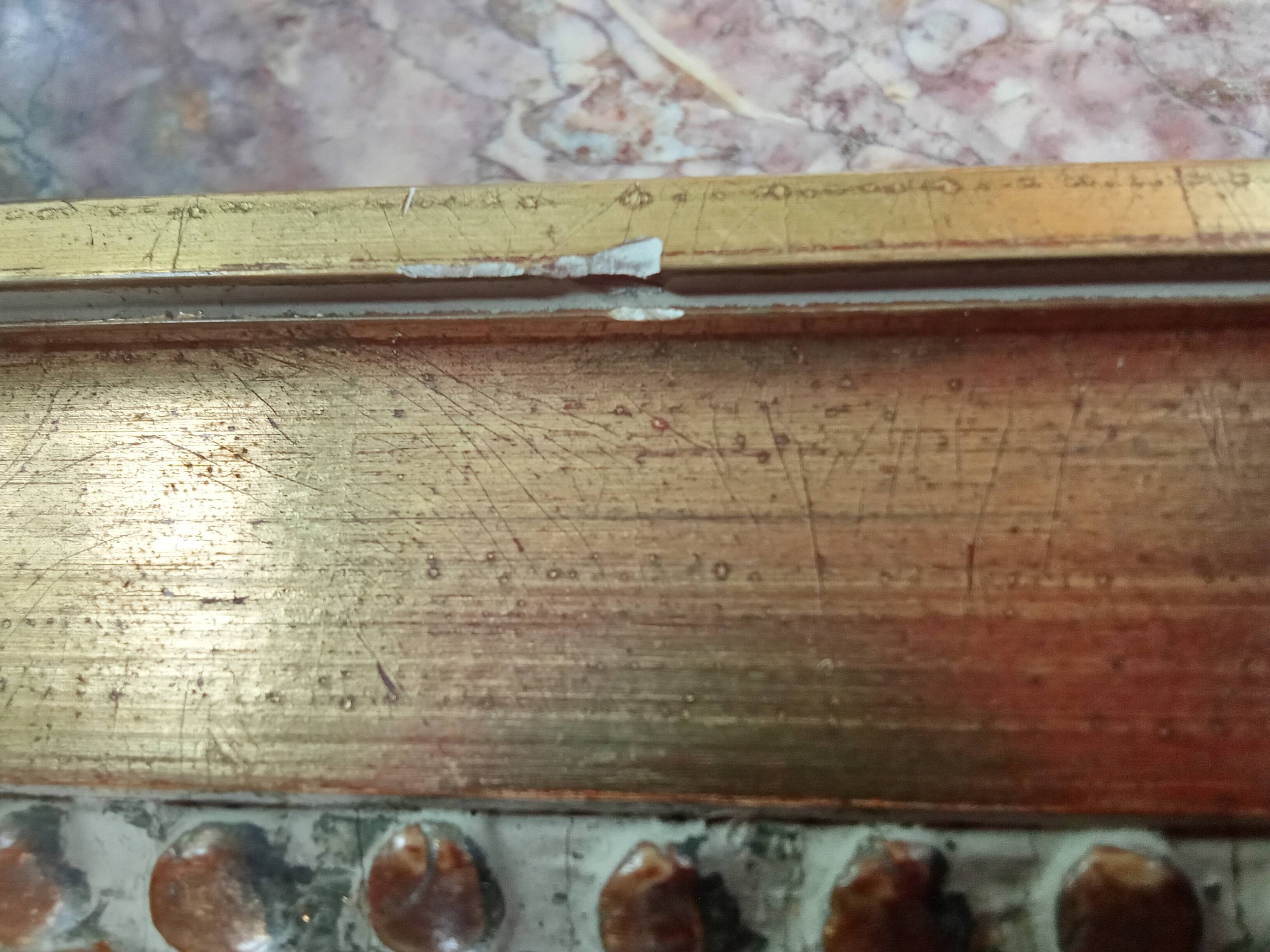 Antique gilded mirror