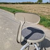 Set of 2 high workshop chairs, Nicolle model, known as whale tail