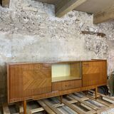 Vintage sideboard in varnished wood