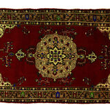 Anatolian handmade vintage rug 268 cm x 135 cm