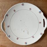 Ancien plat à tarte en porcelaine de digoin sarreguemines
