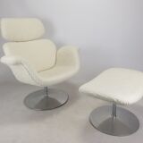 Big Tulip Chair and Ottoman by Pierre Paulin for Artifort, 1980s