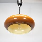 Adjustable glass pendant light from the mid-century, Europe, 1970s.
